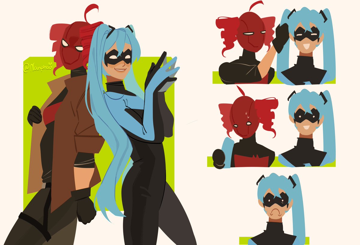 Nanphaom's tweet photo. I like drawing random stuff xd
#vocaloid #miku #teto #dc #nightwing #redhood https://t.co/1MlAAYuTLf