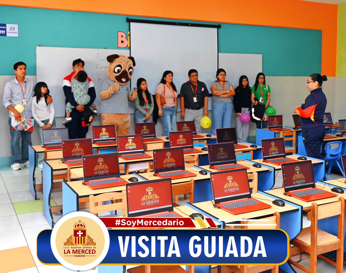 MercedHuacho's tweet photo. SEGUIMOS COMPARTIENDO LA EXPERIENCIA MERCEDARIA
Continúan las visitas guiadas en el Colegio Nuestra Señora de la Merced y cada vez son más las familias que se acercan para conocer nuestros espacios, nuestra propuesta educativa y la experiencia de formar parte de una comunidad https://t.co/e9OsHkzI49