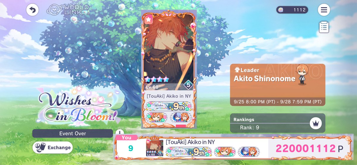 Akikoinmerch's tweet photo. T9 Finale1 220,001,112p

My goal was to be the highest for Akito and get him into at least T10. Tbh I never expected to get as high as I did (T30 or smth), but it’s thanks to friends and oomfs that I was able to. I love you sm, Akito 🧡 https://t.co/L3QFgtMWv5