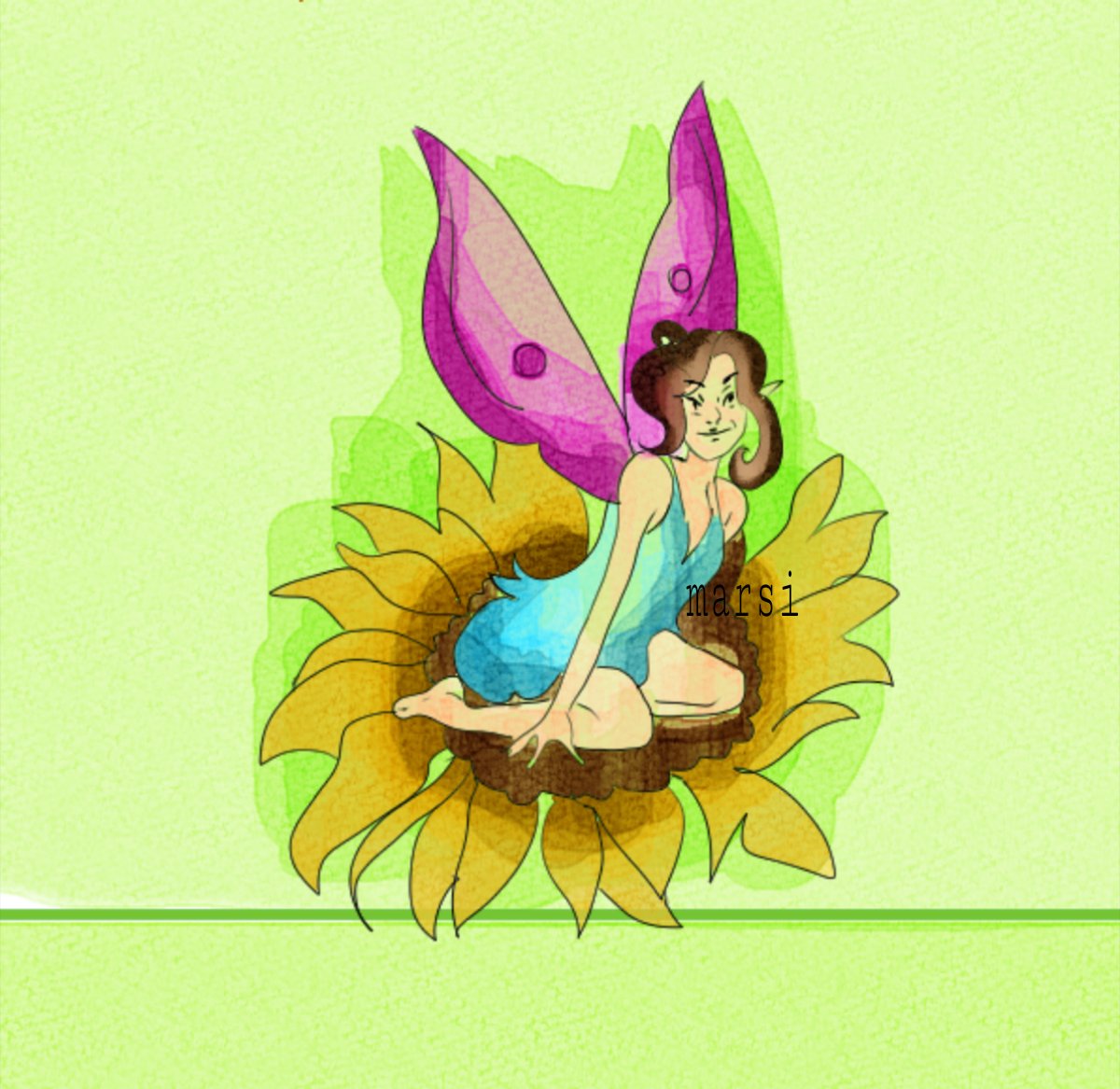 TurboMarsiMarsi's tweet photo. The basis for a calendar for my mother 
#Calendar #art #fairy https://t.co/vbwfgGcUFG