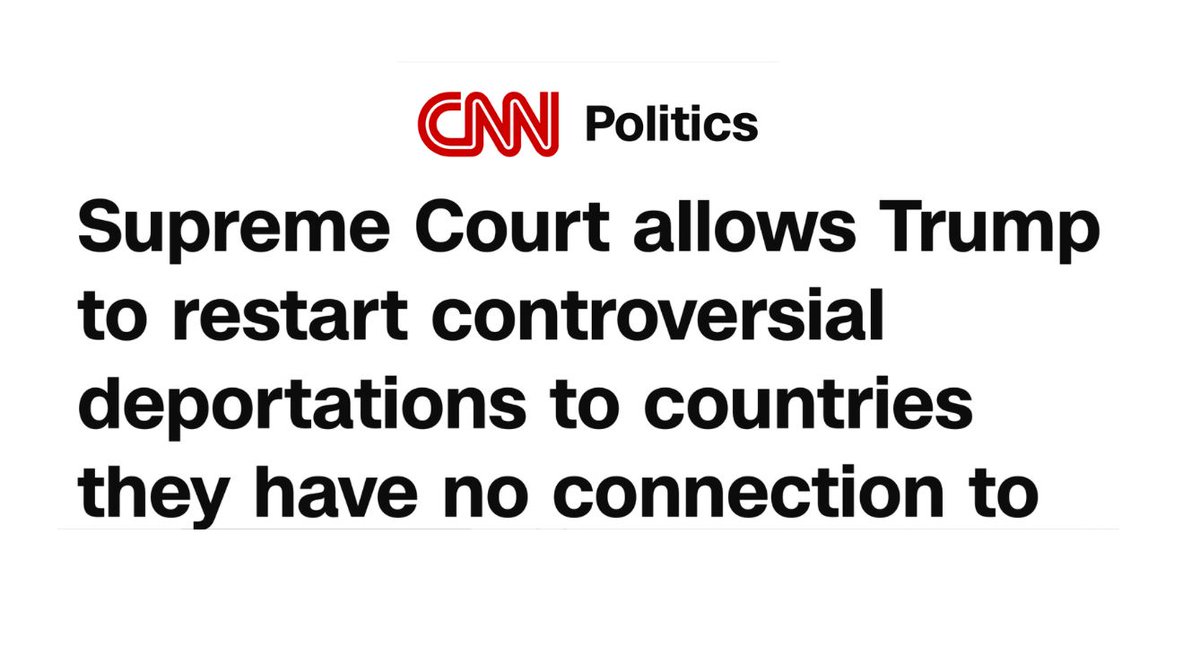 A CNN Politics news graphic on a white background, with a large bold headline. It contains text but no other prominent imagery.