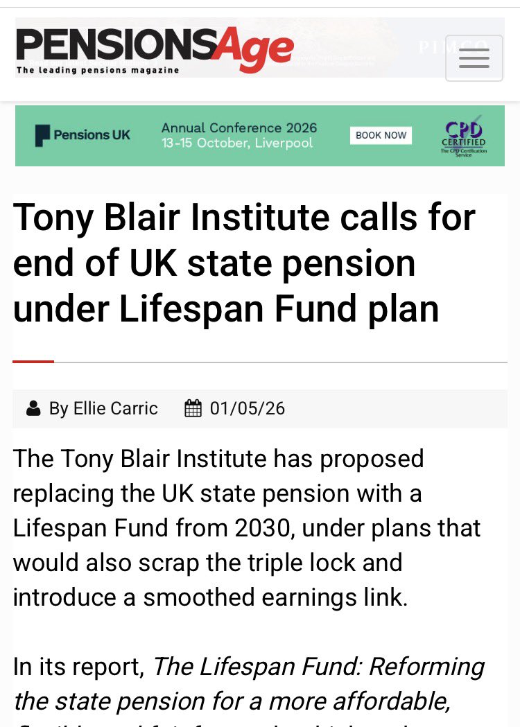 NeilClark66's tweet photo. ‘What’s all the fuss about scrapping the Triple Lock. No one is calling for the state pension to be means-tested or abolished’ . 
Really? That’ll be the next step. Axing the Triple Lock is the ‘foot in the door’. https://t.co/6oPnDfLULD