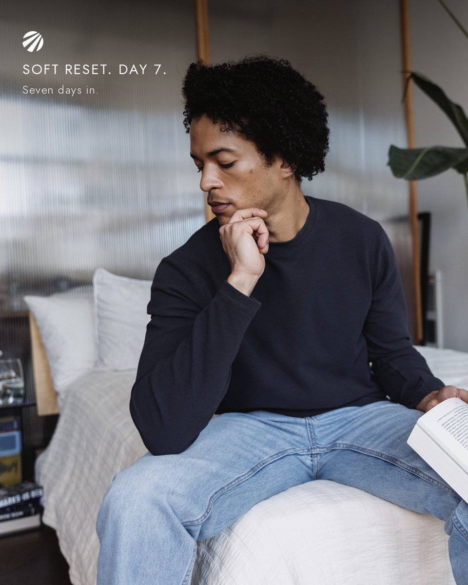 julymode_us's tweet photo. Seven days in. Nothing to undo.

Day 7 of the Soft Reset.
Fewer decisions. The same few pieces.
The Thermal Cotton Crew: 95% cotton, 0% polyester.
The reset becomes the habit.

What made the cut this week? Tell us below. The Thermal Cotton Crew is at the link in bio.

#JulyMode #WearHealthy #SoftReset #ThermalCrew #ClosetReset