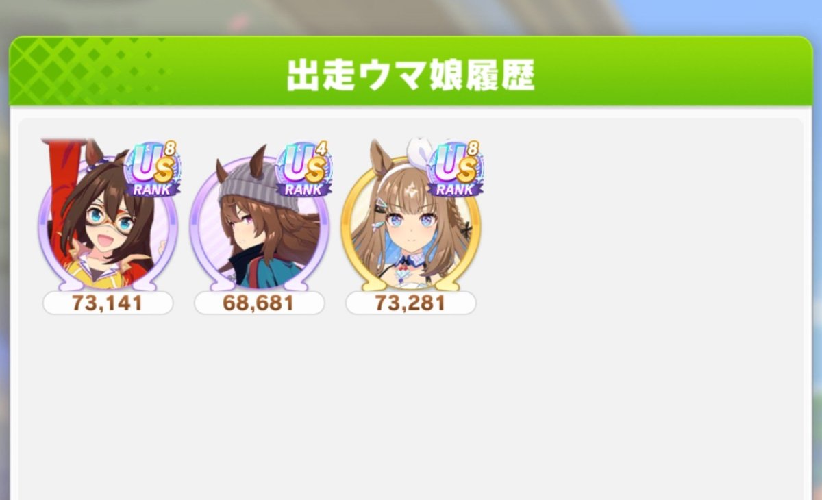 oregamorumotto's tweet photo. 初日は20戦19勝でした
上出来だなぁ
やっぱり一番仕上がってるエルが強いね
ナカヤマは一番育成してるのに永遠に出来ないからまた作り直すかな
それともエピファ作るか迷い所だなぁ https://t.co/FhBz02qmrB