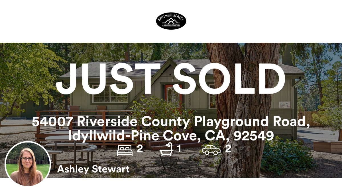 astewartidy's tweet photo. π 2 π 1 π 2
π 54007 Riverside County Playground Road, Idyllwild-Pine Cove, CA, 92549
My latest sale on RateMyAgent.
CAR 01466789
https://t.co/VaXdSs0bjK
...
#ratemyagent #realestate #Idyllwild_Realty https://t.co/GPHmWPIK9l