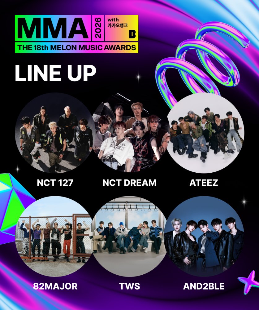 slist2015's tweet photo. NCT 127·DREAM→에이티즈·앤더블...‘MMA2026’ 3차 라인업 공개

#NCT127 #엔시티127  
@NCTsmtown_127
#앤더블
#AND2BLE 
@AND2BLE
#장하오 #유승언 #리키 #김규빈 #한유진 
#ZhangHao #RICKY #KimGyuVin #HANYUJIN
#에이티즈 #ATEEZ 
@ATEEZofficial
#홍중 #성화 #윤호 #여상 #산 #민기 #우영 #종호 
⬇관련기사⬇ 
https://t.co/lfdTIuCBTx