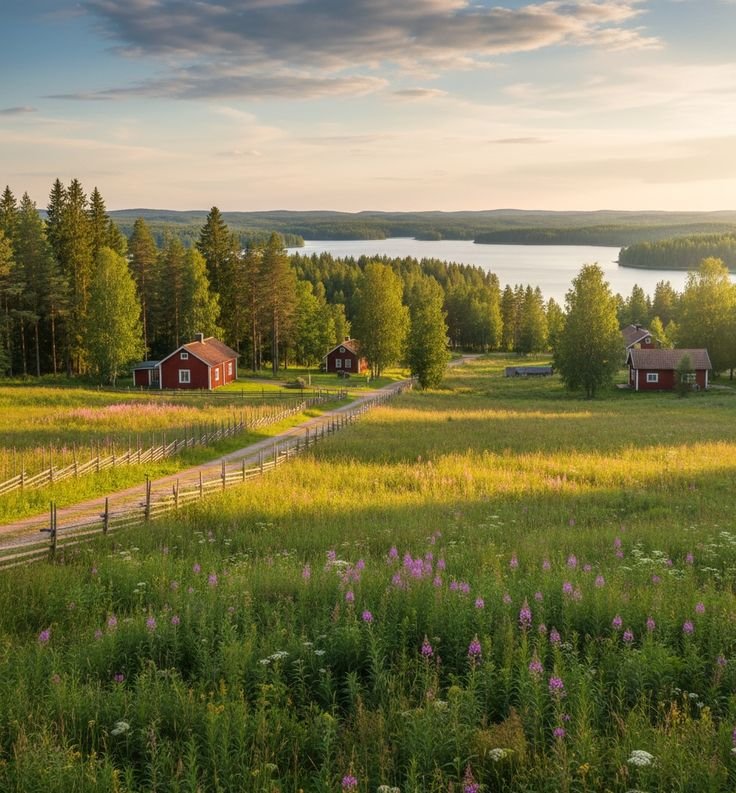 echoesofworld's tweet photo. Finland countryside https://t.co/DHUwGXZsbD