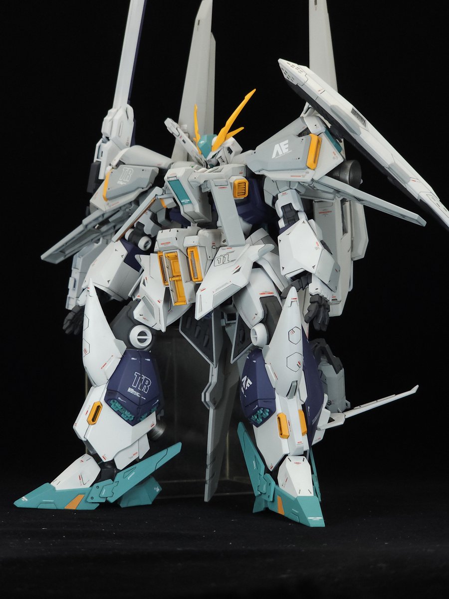 le_creuset3's tweet photo. イカロスユニット装備型
クスィーガンダム練習機一体でした

#今月作ったプラモ晒そうぜ https://t.co/YPtgMAEohD