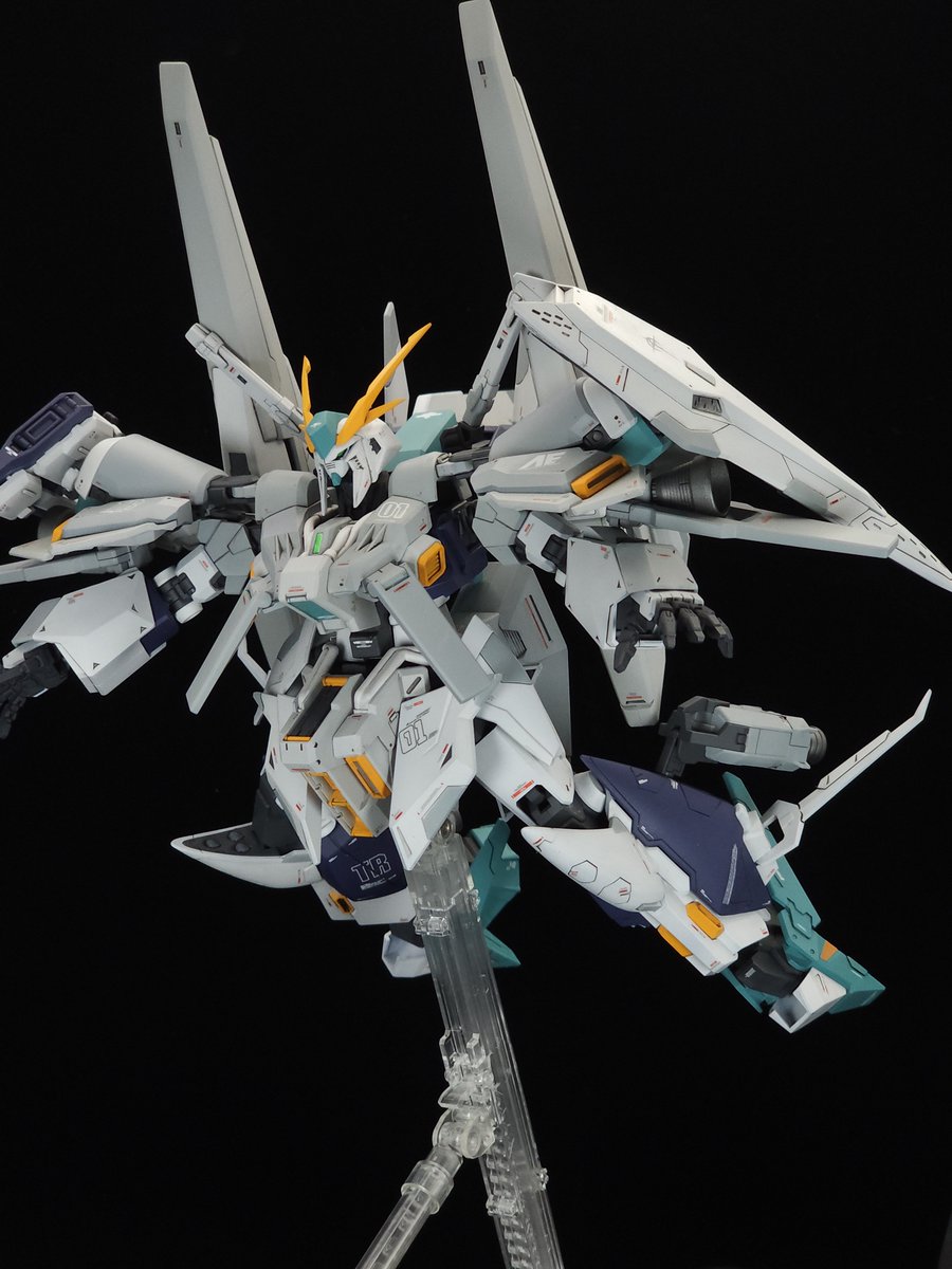 le_creuset3's tweet photo. イカロスユニット装備型
クスィーガンダム練習機一体でした

#今月作ったプラモ晒そうぜ https://t.co/YPtgMAEohD