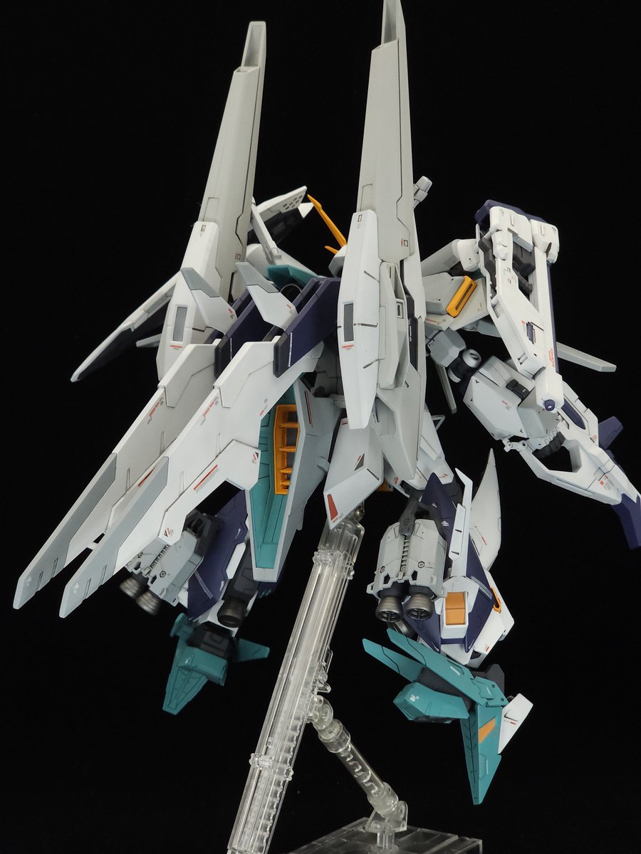 le_creuset3's tweet photo. イカロスユニット装備型
クスィーガンダム練習機一体でした

#今月作ったプラモ晒そうぜ https://t.co/YPtgMAEohD