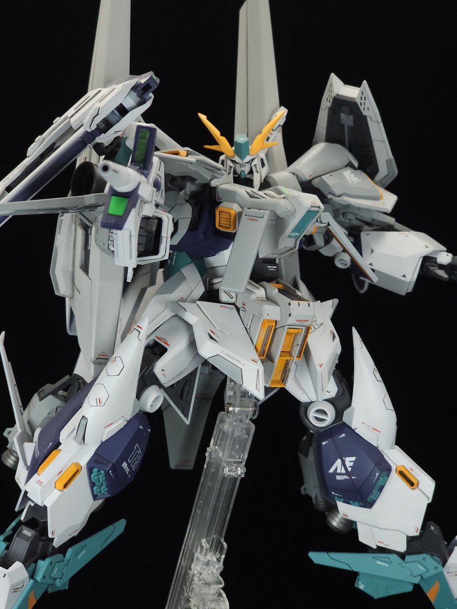 le_creuset3's tweet photo. イカロスユニット装備型
クスィーガンダム練習機一体でした

#今月作ったプラモ晒そうぜ https://t.co/YPtgMAEohD