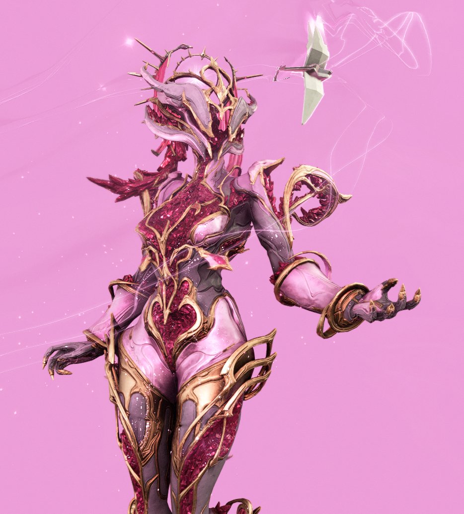 pampurins's tweet photo. Citrine Prime is just like a magical girl ♡ #Warframe #Pinkframe https://t.co/Pq55CHkiMI