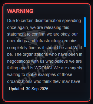 DarkWebInformer's tweet photo. ‼️ ShinyHunters releases a statement on the current situation, stating that they are "okay" and that operations and infrastructure remain completely "fine."

"Due to certain disinformation spreading once again, we are releasing  this statement to confirm we are okay, our operations and infrastructure  remains completely fine as it should be and WILL be. The organizations  who have been in negotiations with us who believe we are falling apart  is WRONG! We are eagerly waiting to make examples of those organizations  who think they may have gotten a free pass into not paying us few tens  of millions of dollars. To those organizations speaking to us, your data  is still in our possession and at risk of being published, there is  still an option to prevent that from happening, go back to being serious  again in our discussions. Thank you for your attention to this matter.  -SH"
