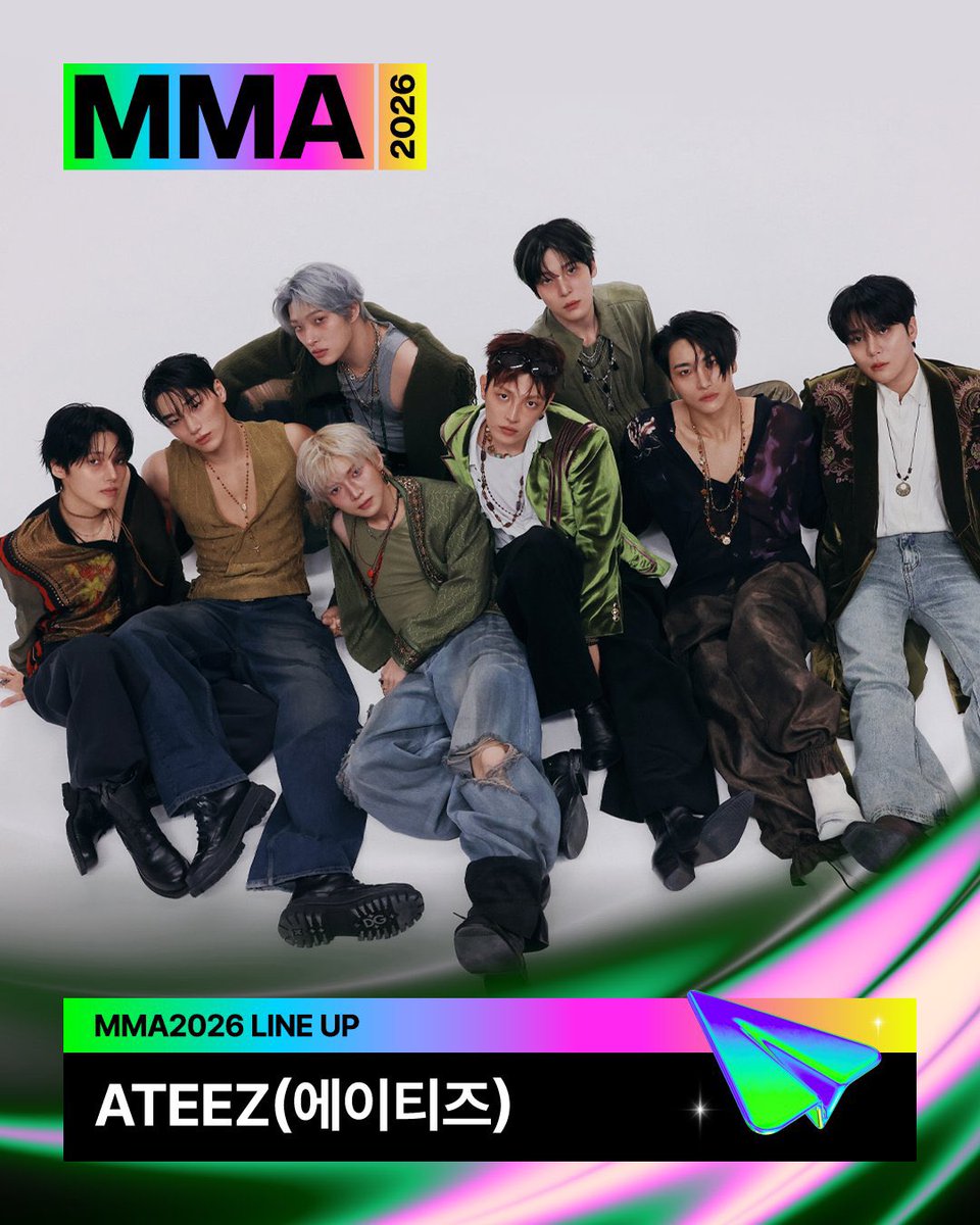 1024updates's tweet photo. ATEEZ is on the lineup for Melon Music Awards (MMA) to be held on Nov 14-15 at Gocheok Sky Dome

#ATEEZ #에이티즈 @ATEEZofficial https://t.co/V5NOuoy9FS