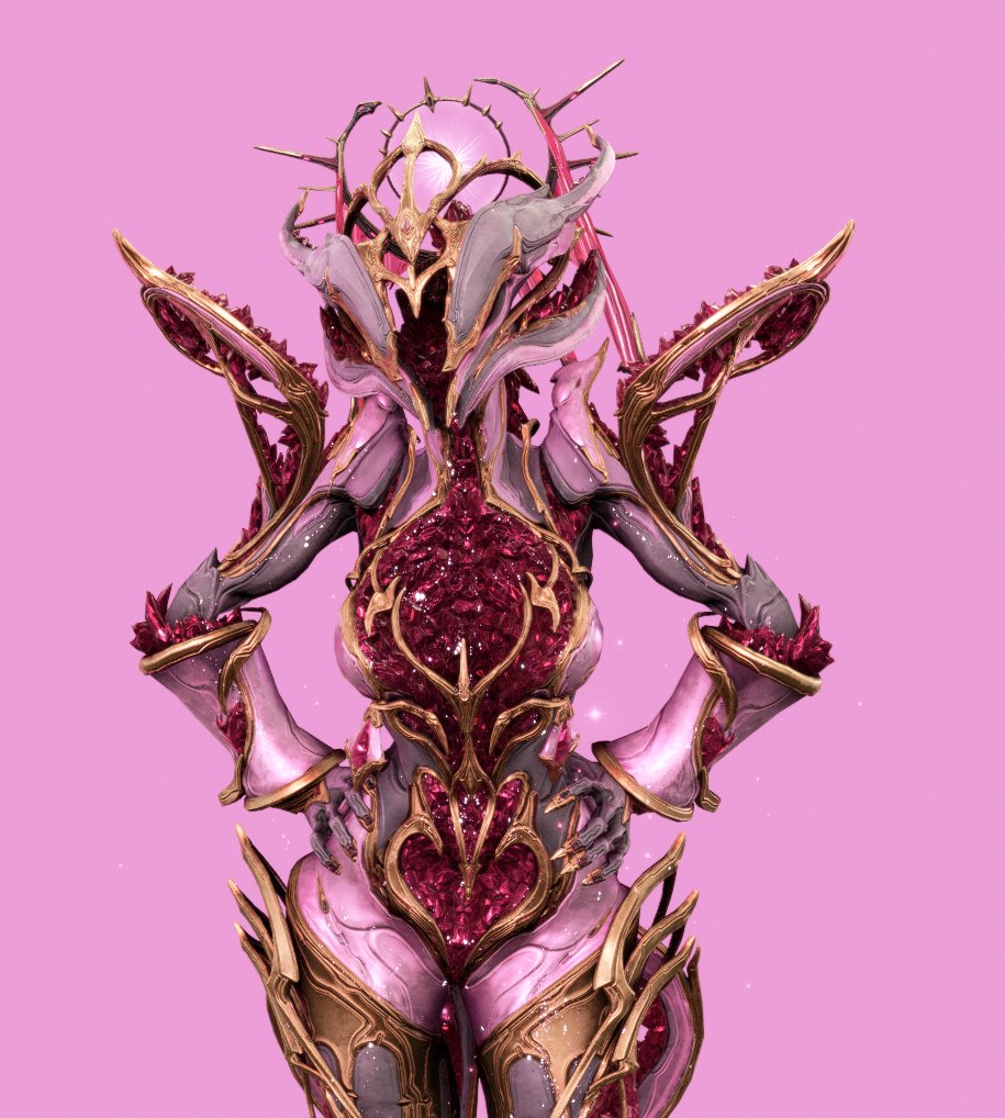 pampurins's tweet photo. Citrine Prime is just like a magical girl ♡ #Warframe #Pinkframe https://t.co/Pq55CHkiMI
