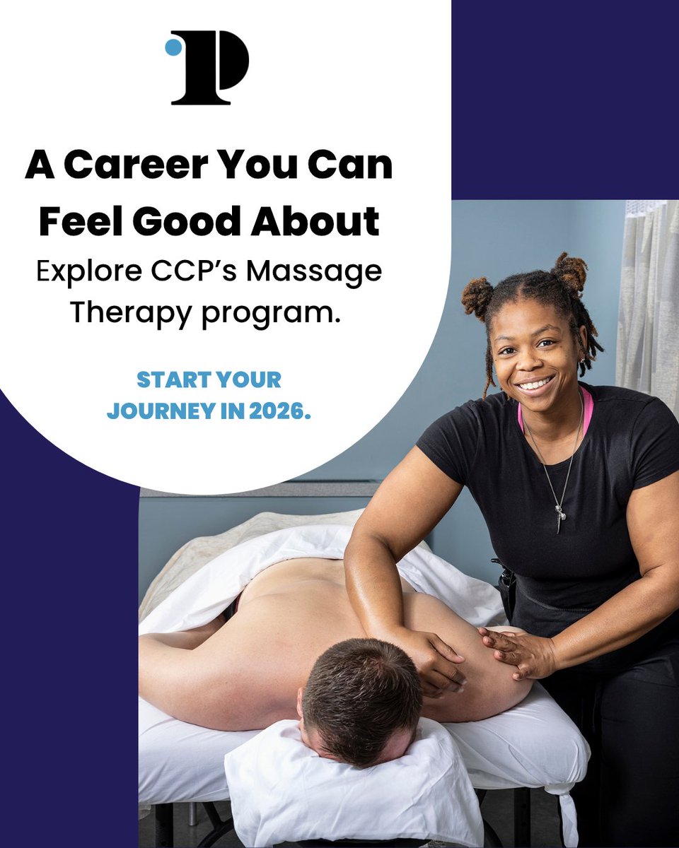 CCPedu's tweet photo. Your hands can make a difference. ✨
Learn the skills to build a career in Massage Therapy.
Apply now! 💙💛 https://t.co/FnS7bfjOqK https://t.co/NWqfT4uNFZ