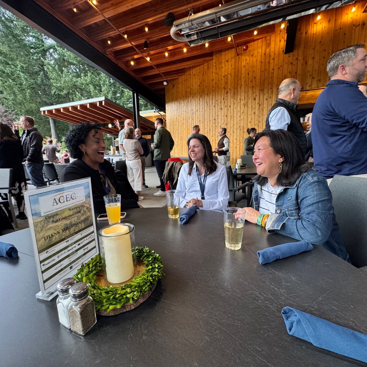 ACECWA's tweet photo. More pics from day 1 of the 2026 ACEC WA @OregonACEC Joint Fall Conference in Skamania! 

#skamania #construction #architects https://t.co/OHfagJNgEJ