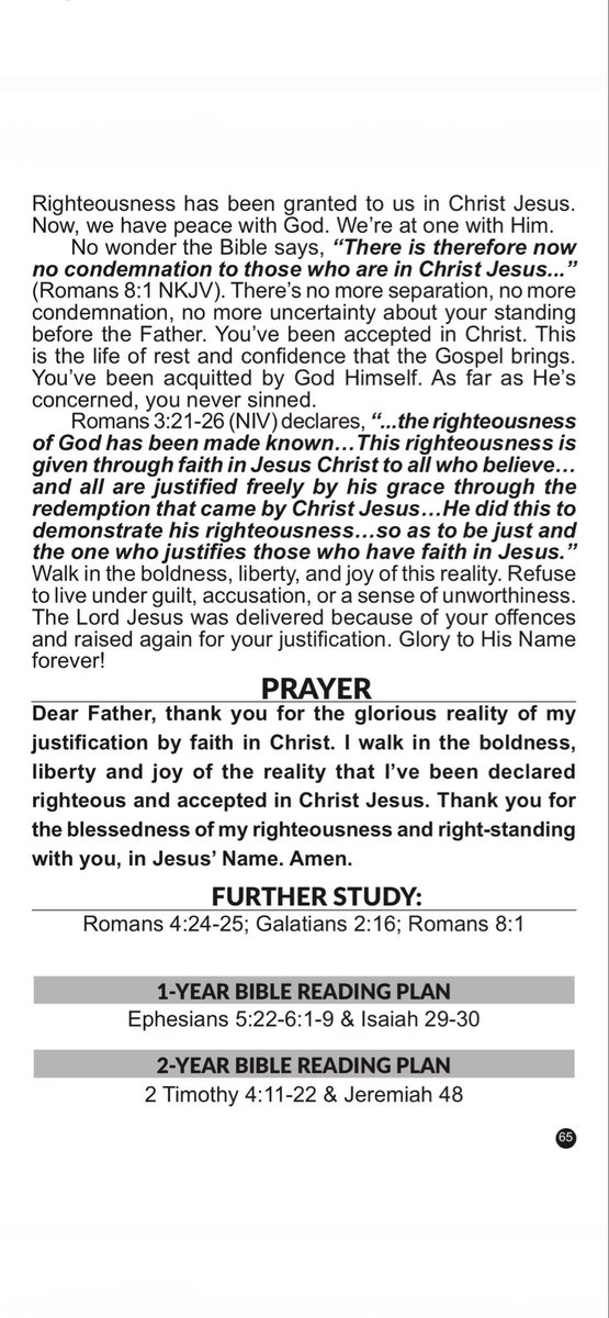 chillzmach's tweet photo. Today’s Rhapsody of Realities by Pastor Chris Oyakhilome 30 September 2026: JUSTIFICATION BY FAITH ❤️🔥🙏🏽 https://t.co/4gESGr4i7d https://t.co/rR8n1RCOOt
