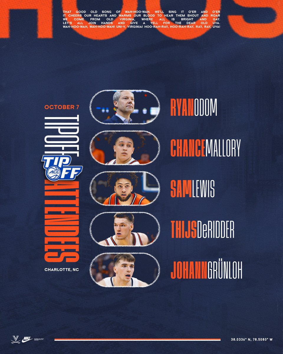UVAMensHoops's tweet photo. Hoos headed to Charlotte 👑🏙️

#GoHoos https://t.co/QAzgb3RKpc