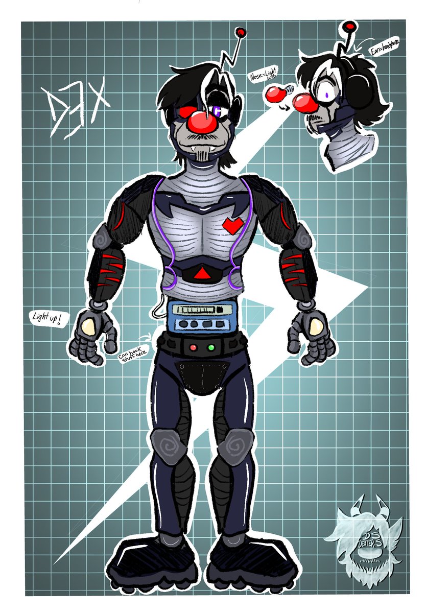 DEXSMEX_DS's tweet photo. Made a robot version of me for fun...

#robot #cyborg #robotoc #cyborgoc #oc #originalcharacter #artist https://t.co/wqXqLOWhQe