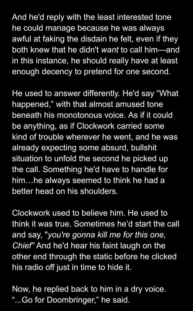 Kookaburrs's tweet photo. Working on a prequel one shot for Lovesick (clockwork pov) https://t.co/IWR5d2Oupf