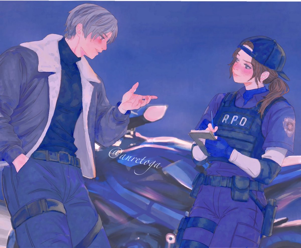 anretoga's tweet photo. —The police rookie and the motorcyclist—

Day 2: In another life

Happy Cleon Anniversary ✨

#Cleonweek2026 #ClaireRedfield #LeonKennedy #ResidentEvilㅤ https://t.co/NIG0fPhMb2