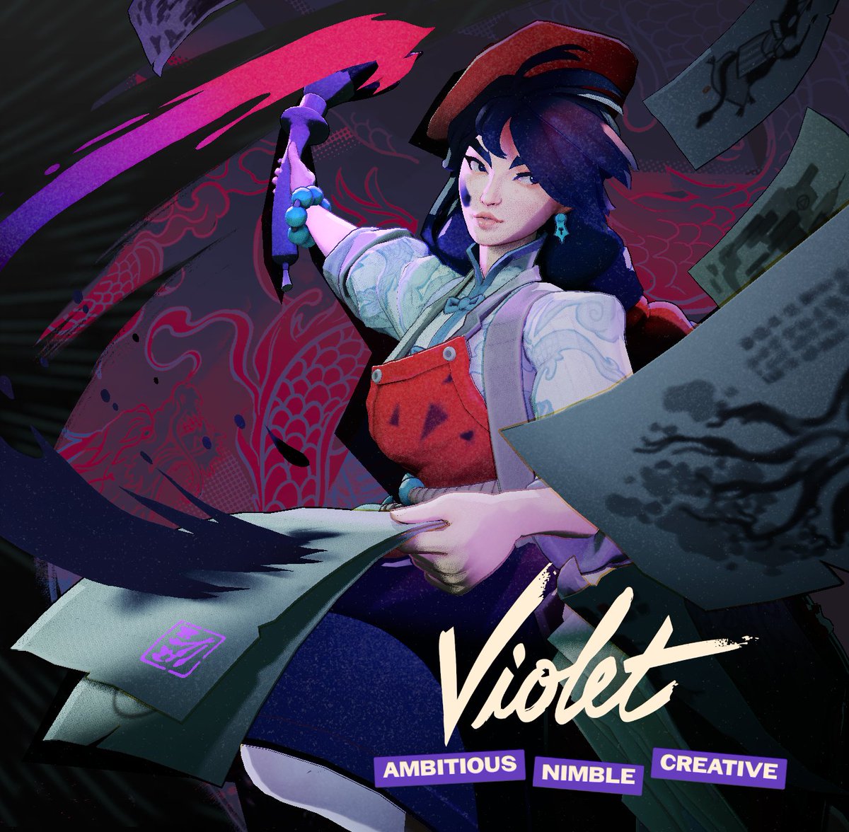IntelDeadlock's tweet photo. New Hero: VIOLET 🎨🫟 https://t.co/ygCfEfeSca