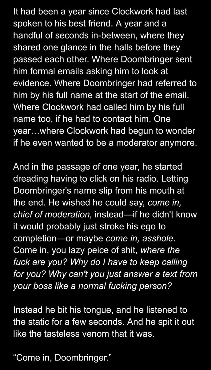 Kookaburrs's tweet photo. Working on a prequel one shot for Lovesick (clockwork pov) https://t.co/IWR5d2Oupf