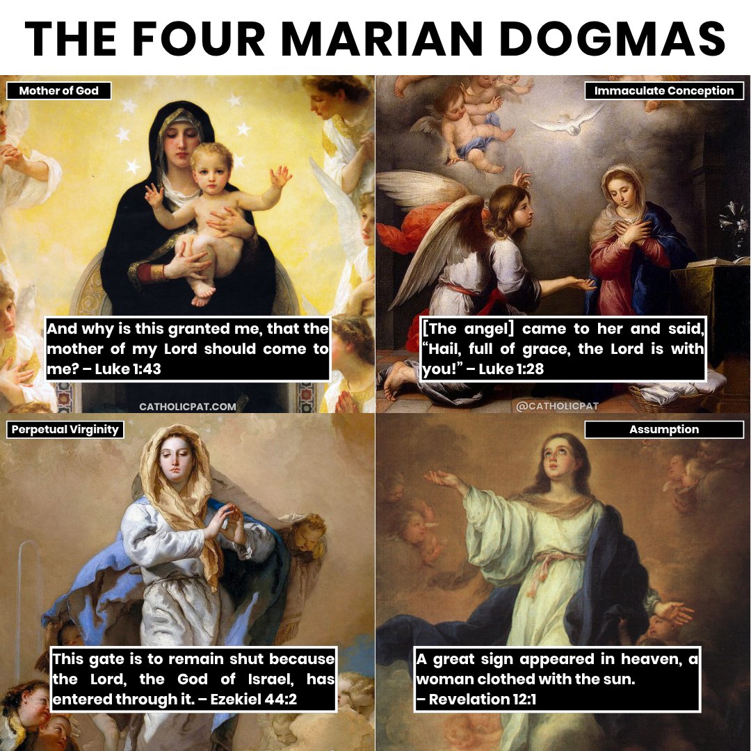 catholicpat's tweet photo. Catholic teaching on Mary is biblical https://t.co/8bOcsXxK8c