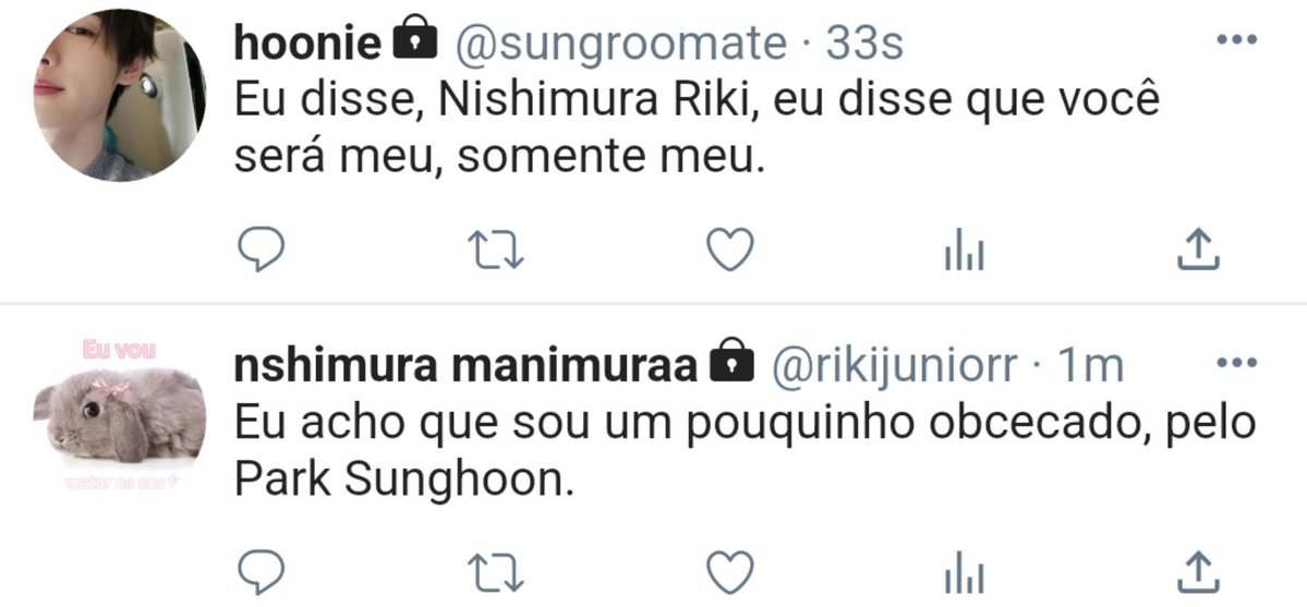 nikisunwo's tweet photo. #Hoonki Criminal love.
Nishimura estava completamente apaixonado e obcecado por Sunghoon, sem saber, que o mais velho era um tanto quanto maluco por ele, ele mataria por riki, morreria por riki.
Ou
Nishimura tem um stalker um tanto quanto cabuloso, que todos os dias, após a aula+ https://t.co/b4b1HTxcSO