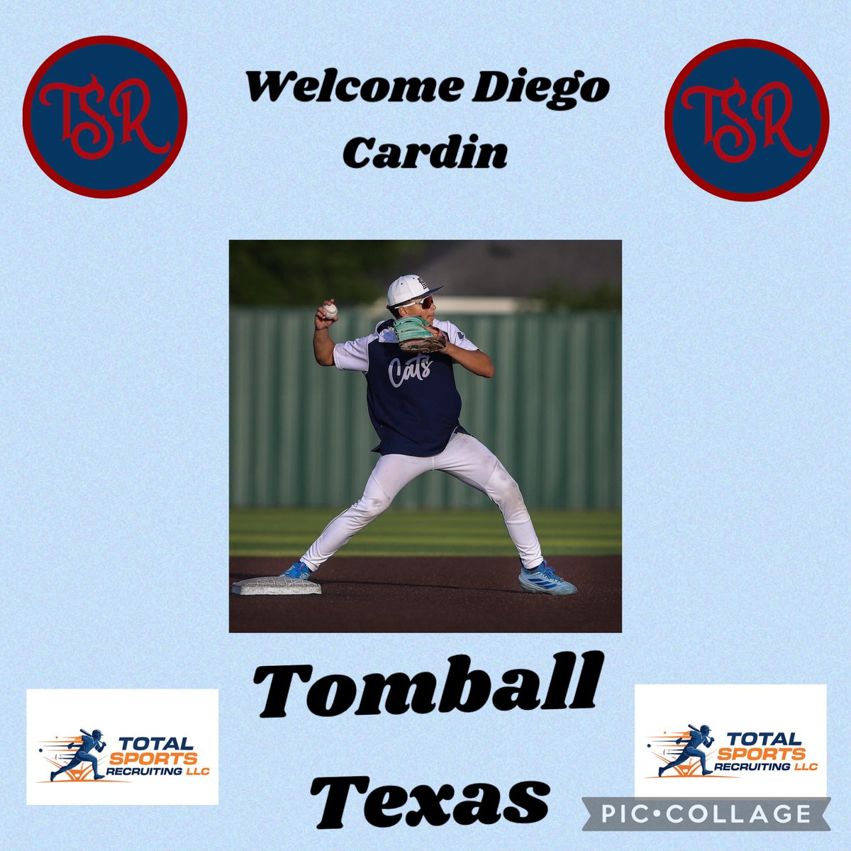 TdTomdavis34's tweet photo. Total Sports Recruiting LLC

So glad to welcome Diego Cardin and family to 
https://t.co/SAkl1dBKS4

Great family who is supportive and a great young man who can play and is awesome in the academic side. ⚾️⚾️👍🏼👍🏼😁😁 https://t.co/okc9u3pbJ2