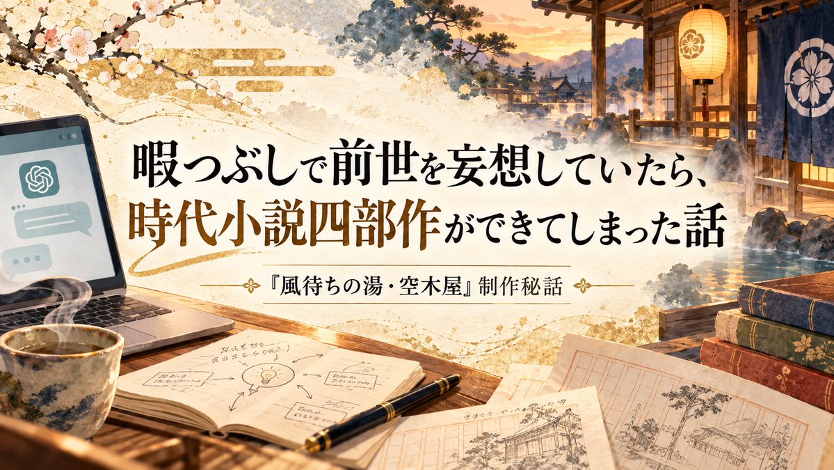 no178_ninja's tweet photo. 暇つぶしで前世を妄想していたら、時代小説四部作ができてしまった話｜インザスカイ@独暇流忍者 @no178_ninja  https://t.co/1Z4JIwFkaV

超絶暇だっただけなんです🤣

それがまさか、その流れから四部作の時代小説を書くと思ってませんでしたが…

いんですかい？
#インザスカイ！ https://t.co/AzyryIZCLl