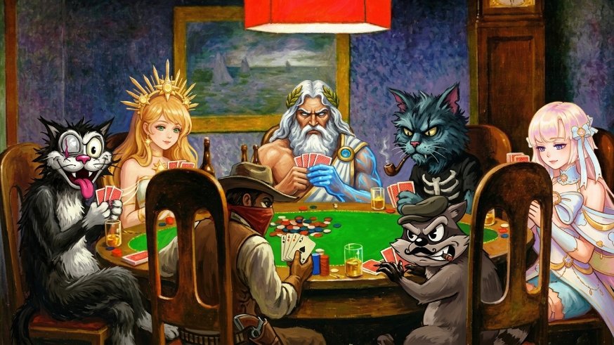 op_duel's tweet photo. $25 USDC GIVEAWAY (5x $5 WINNERS)!

We’ve got 7 slot legends sitting at the poker table. Do you know them all? 🧠

✅ Like 
✅ Repost
✅ Follow @op_duel 
✅ Reply with all 7 @hacksawgaming  slot names!

🔜 5 lucky winners selected in 72 hours! ⏳ https://t.co/XwmL5z0sVK