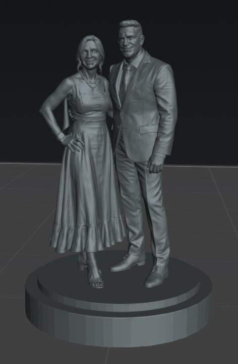 cusmax_'s tweet photo. From Photo to 3D Couple Sculpture 🗿✨

Turned a beautiful couple’s photo into a detailed, print-ready 3D sculpture. From reference image to a personalized keepsake, modeled with attention to their pose, outfits, and details.

#3DModeling #3DPrinting #CustomSculpture #3DArt https://t.co/9c8fw0wB6X