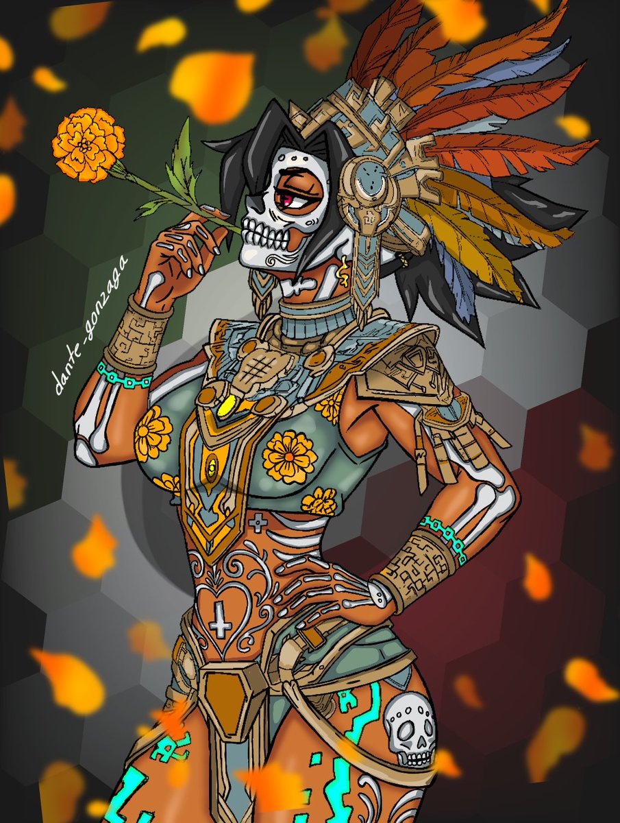 dante_gonzaga's tweet photo. #skullgirlsfanarts #fanart #ibispaint #draw

Señores, con ustedes Valentine Azteca modo guerra . Espero les guste 
(⁠つ⁠≧⁠▽⁠≦⁠)⁠つ
#SkullgirlsArtContest2026 https://t.co/uuEyO94Auu