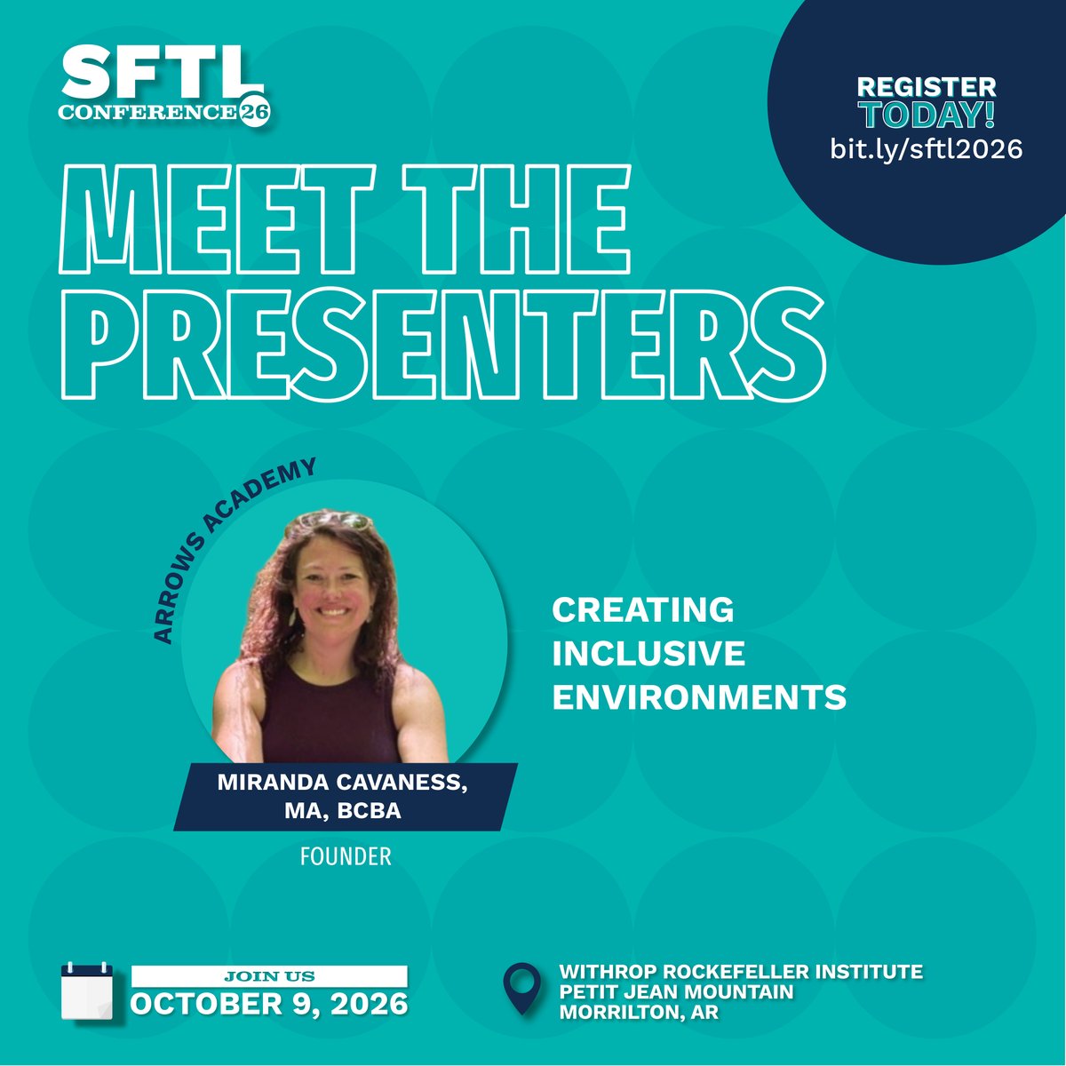 1ReformAlliance's tweet photo. SESSION SPOTLIGHT: Miranda Cavaness, BA, BCBA, founder of Arrows Academy will be joining #SFTL2026 to discuss creating inclusive learning environments with neurodiverse learners across multiple educational settings.
https://t.co/ylPmIlSfMc
#ARED #InclusiveClassrooms #EarnPD https://t.co/cxlVZDTA9b
