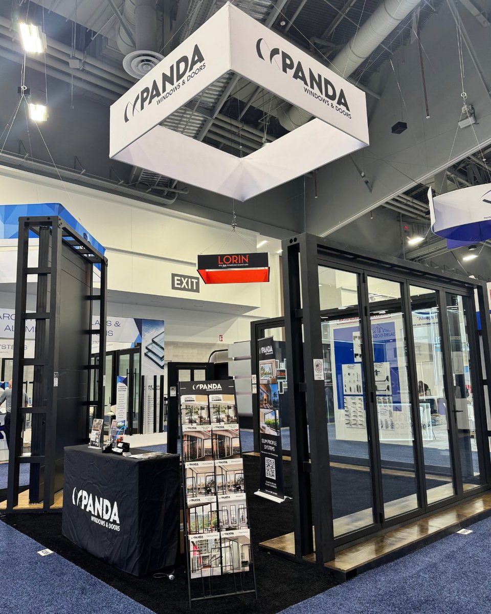 PandaWindows's tweet photo. A few moments from GlassBuild America 2026. ✨  

From conversations at the booth to connecting with industry professionals, it was a great week for the Panda team. 🤝  

We’re grateful for the conversations, connections, and inspiration that made this event memorable. 

#GlassBuild2026 #PandaWindowsAndDoors #GlassBuildAmerica #WindowsAndDoors