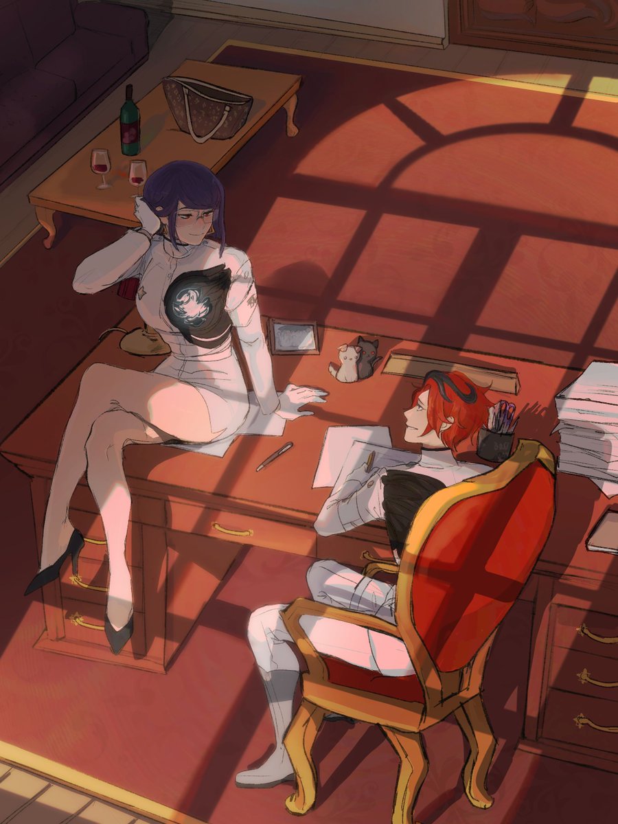 HNDRAction's tweet photo. ART FILL 🍉✨

This stunning piece was requested by our generous donor Kairi (@konoha_kairi), who wanted 006 Hiruko and Takumi, with Hiruko as Takumi's second-in-command !! Filled by Cat!

Find Cat:
TWT: @9612gi https://t.co/DYaxBrh5nt
