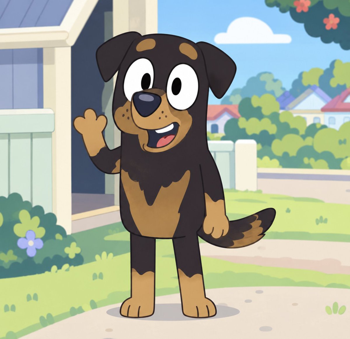 brunozdfw's tweet photo. alguém sabe q personagem de bluey é esse? https://t.co/hiLB6YvGTU