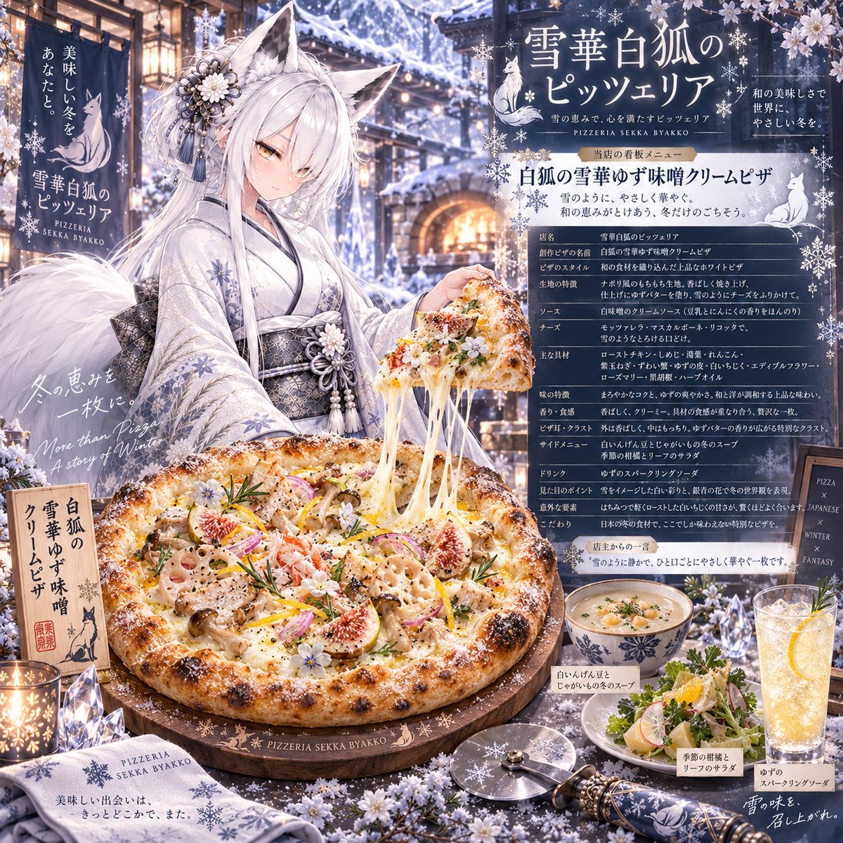 Roki_0131's tweet photo. 【プロンプト配布 第11弾】

「オリジナル創作ピザ」
が作れるプロンプト配布です！

それぞれの個性を出すために
画像添付をしていただけると
結果が更に面白くなるので、
オリキャラやご自身のお写真などの
添付をしていただけたらOKです✨

あくまでお遊び程度に考えておいて
いただけると助かります🙇‍♀️

過去の配布したポストは
全てハイライトに載せます。

①リプからプロンプトをコピーする
②AIのチャット欄に貼り付ける
③(任意)名前などの詳細を入力
④(必須)画像を添付する
⑤送信して生成開始！