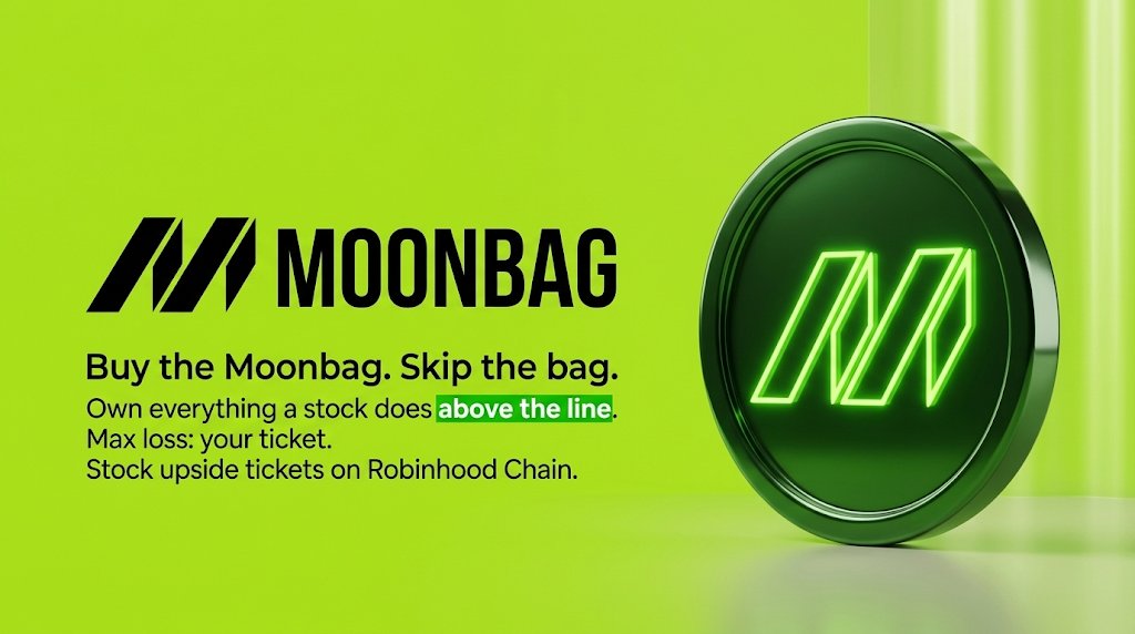 moonbagfi's tweet photo. MOON is priced by a signed quote, not an auction. A daily round needs a price at any minute, and a weekly auction cannot give you that.

The quote is signed off chain and expires in seconds. The contract then checks it against hard bounds: never under the ticket's intrinsic value (spot minus the line), never outside 0.01% to 20% of spot.

That second part matters. Even a leaked pricing key cannot sell tickets for pennies, because the contract refuses the price before any token moves. $MOONBAG