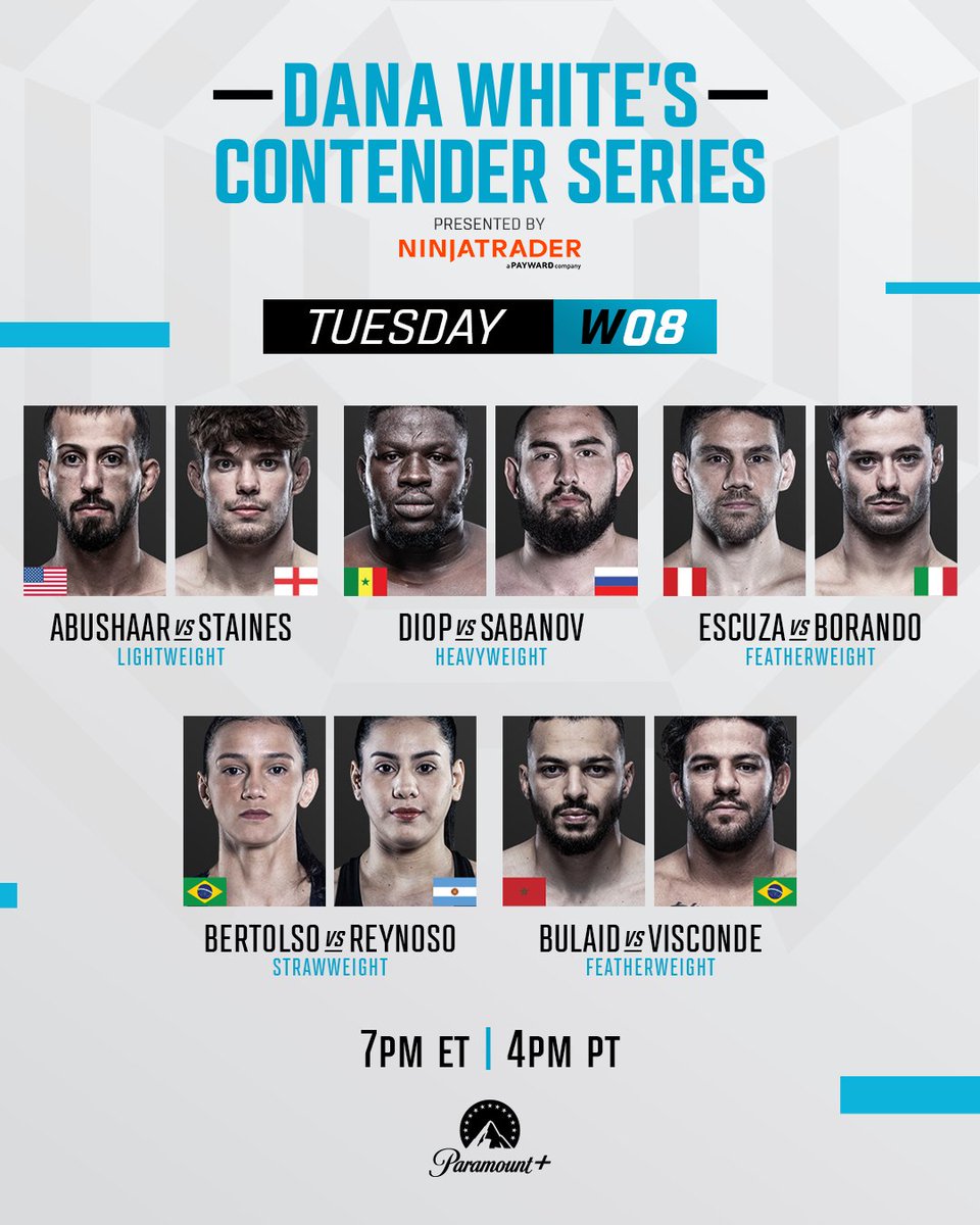 danawhite's tweet photo. #DWCS is LIVE in 30 minutes on @paramountplus! https://t.co/MmxThalLkH
