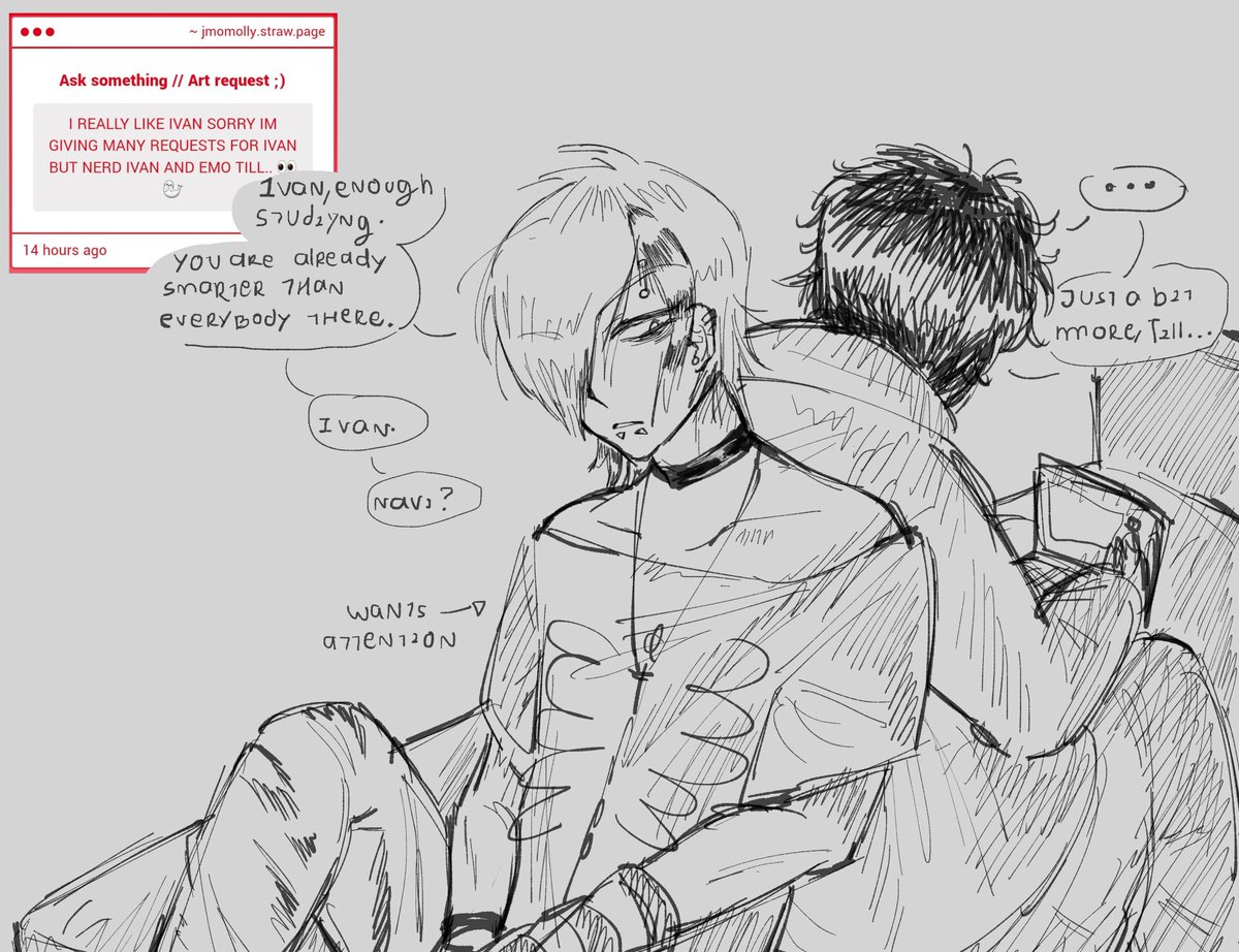 jmomolly's tweet photo. another cute request that i loved making <3 nerd Ivan HAVE potential #TIIV #ALNST_IVAN #ALNST_TILL #TILL #IVAN #TILLIVAN https://t.co/dFCG3hEXdD