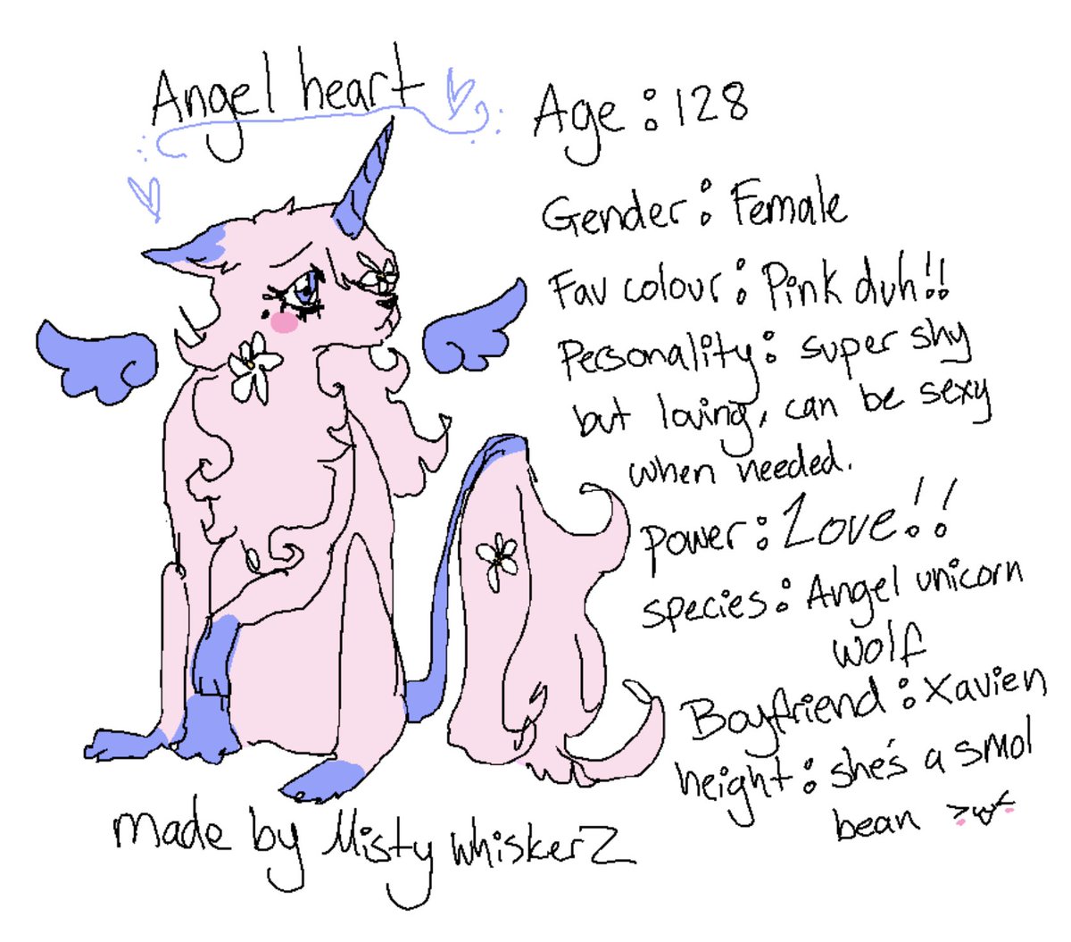 MistyWhiskerz's tweet photo. My #wolfstory oc…. Angel Heart https://t.co/VxqCaapl1E