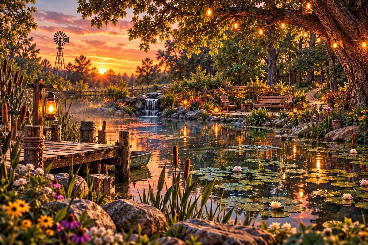 BackyardFlapper's tweet photo. Alright everybody still sticking with us 😂 we’ve given you 9 locations, The Coop, The Creek, The Hangout Area, The Fire Pit, The Work Yard, The Tool Shed, The Field, The Garden, and this morning you got The Porch. 

#10 is here!! 

We give you, The Pond 🔥🐔 https://t.co/dVYcmpHT9n