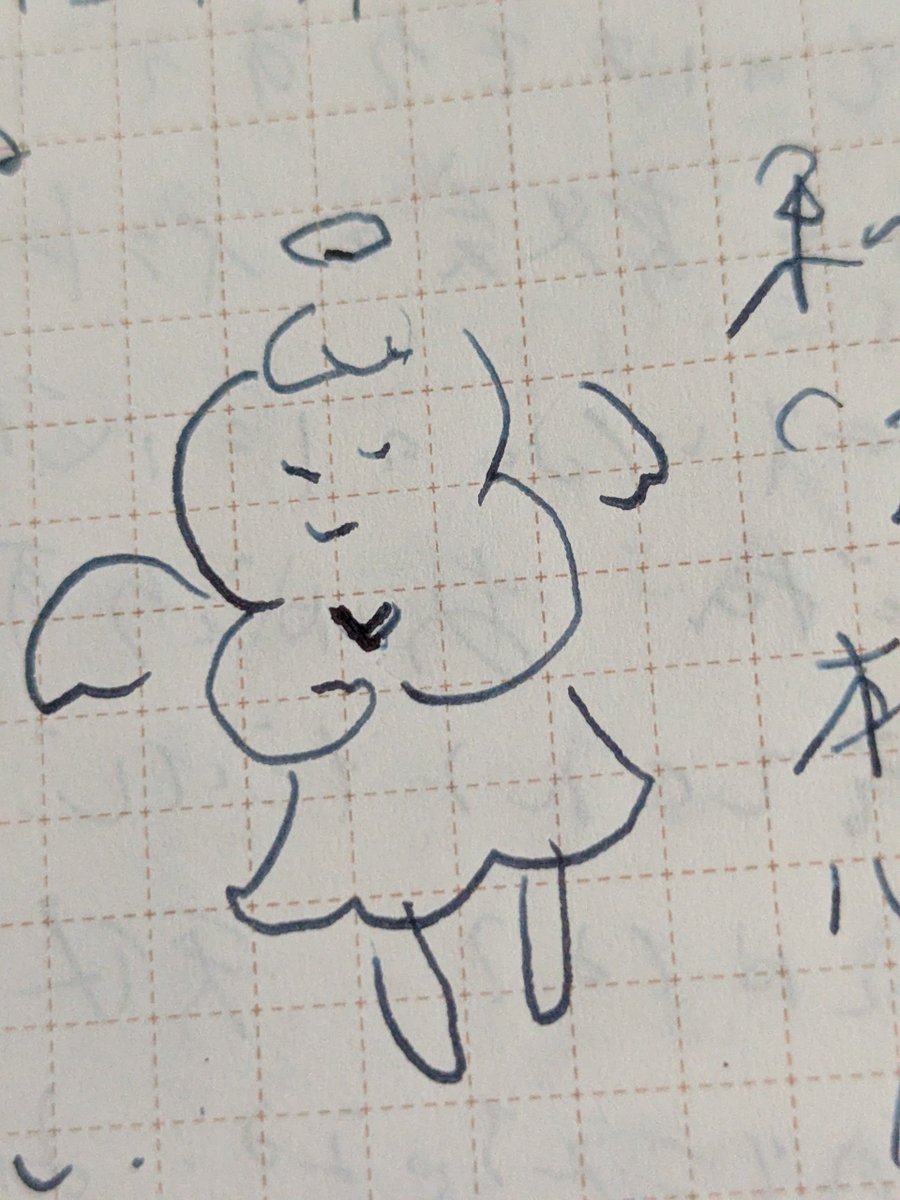 no_otoki's tweet photo. 最近のジャーナリングにあらわれでてくる天使🪽 https://t.co/dvRBi2VlFZ