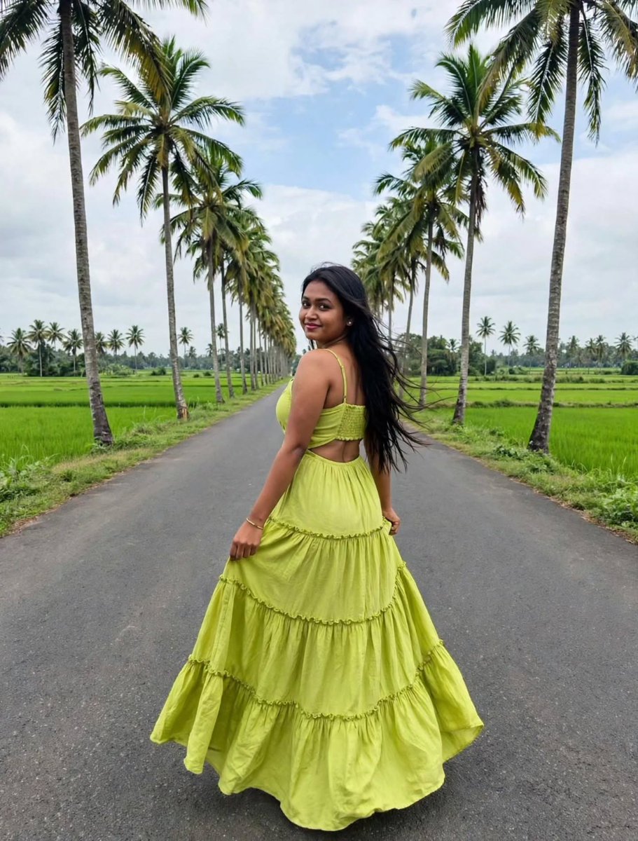 JayBozzone's tweet photo. Finding paradise wherever I go. Save this for your next travel outfit inspiration! Location: Palakkad, Kerala. https://t.co/aIC0JDjL6e