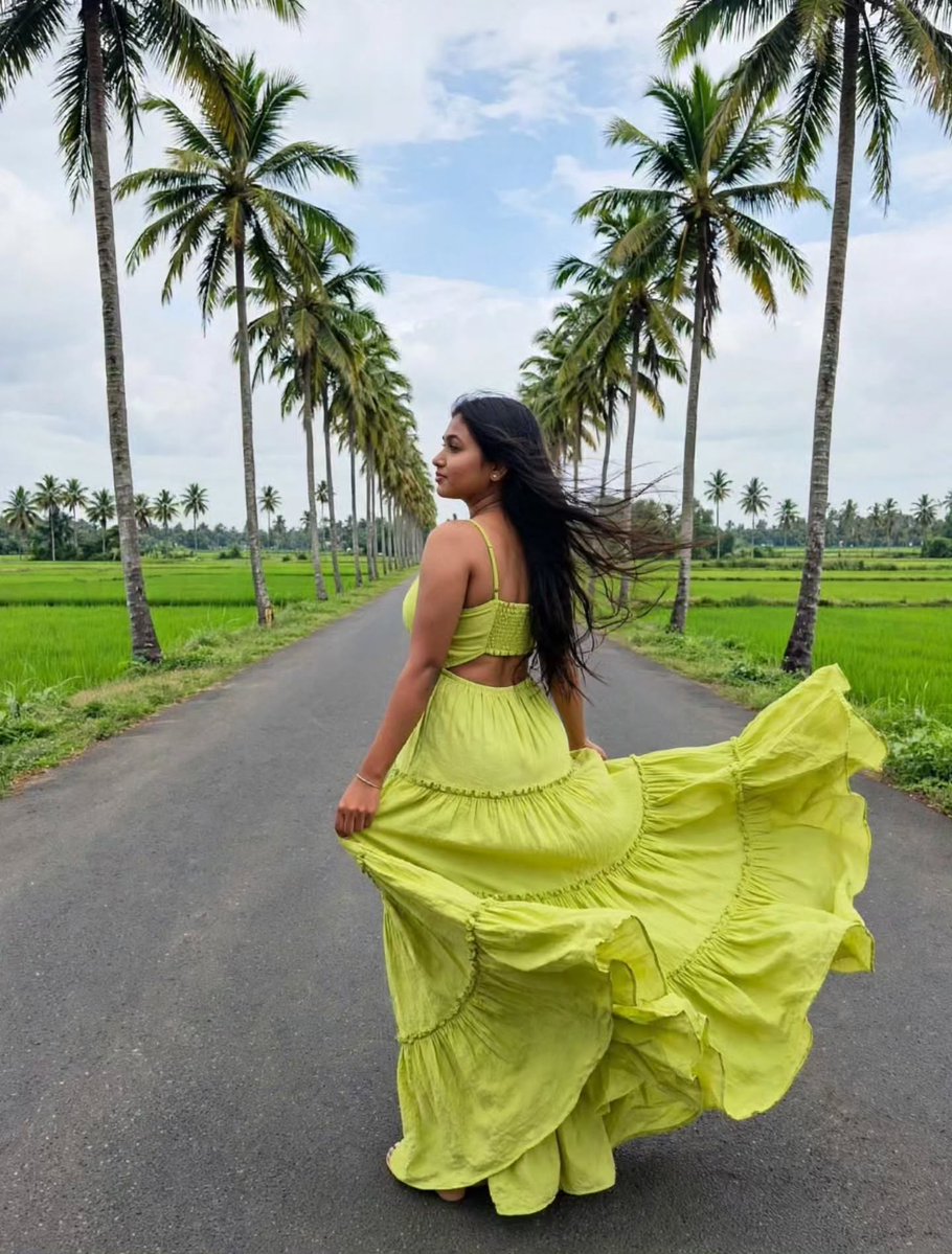 JayBozzone's tweet photo. Finding paradise wherever I go. Save this for your next travel outfit inspiration! Location: Palakkad, Kerala. https://t.co/aIC0JDjL6e