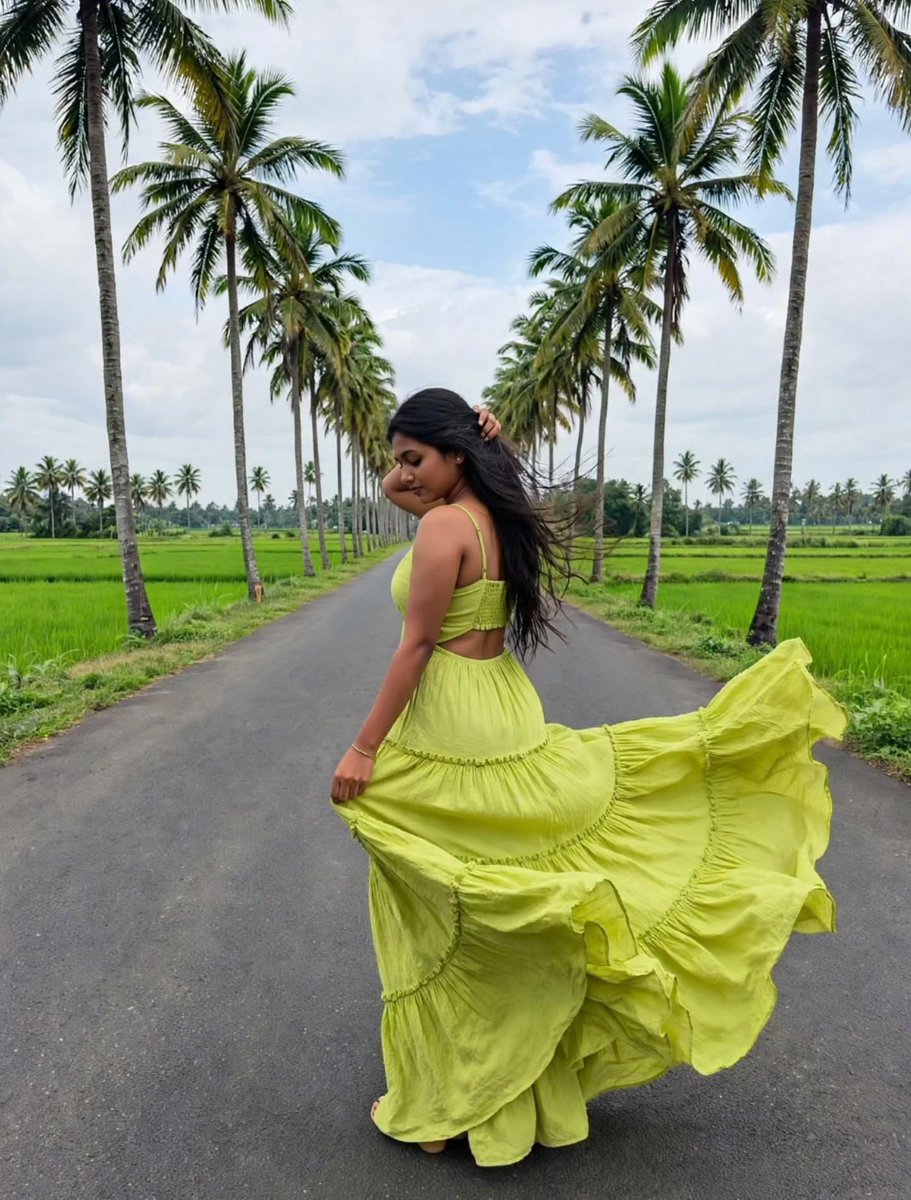 JayBozzone's tweet photo. Finding paradise wherever I go. Save this for your next travel outfit inspiration! Location: Palakkad, Kerala. https://t.co/aIC0JDjL6e