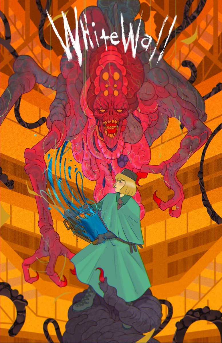 devinkraft's tweet photo. Whitewall started off as something I was going to do in issues, but I kept going and finished the whole project. It's crowdfunding, and might not fund but is within a stone's throw of it being possible. Please check this project out!  https://t.co/3KbG9qqajt Last 36 Hours! https://t.co/fFgEfBO0Uj